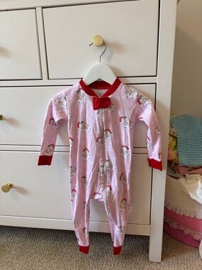 Smockingbird Santa Head Christmas Romper 18 Months